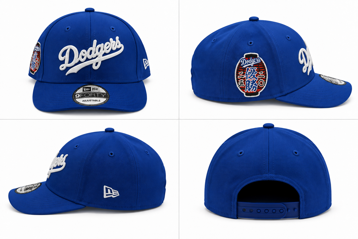 New Era® Los Angeles Dodgers MLB Kanji Japan Flag 9FORTY A-Frame – Blue