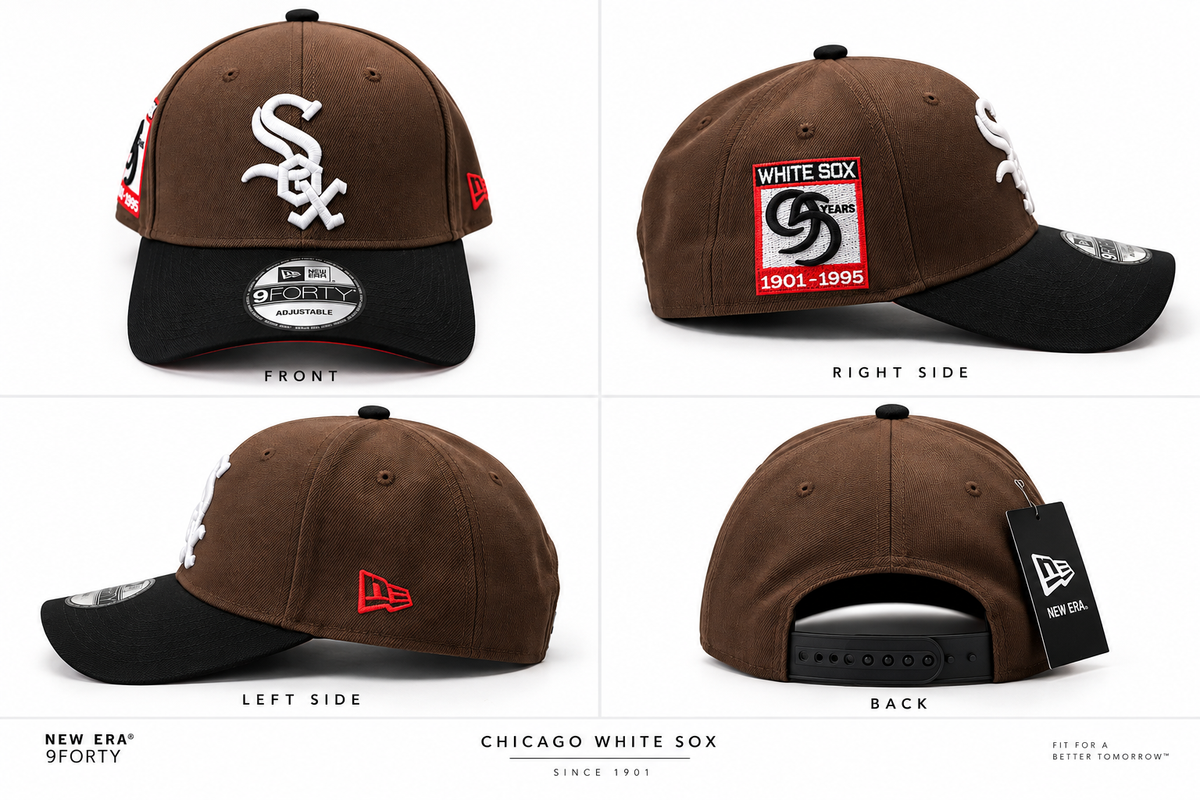 New Era® 9FORTY Chicago White Sox – Brown & Black