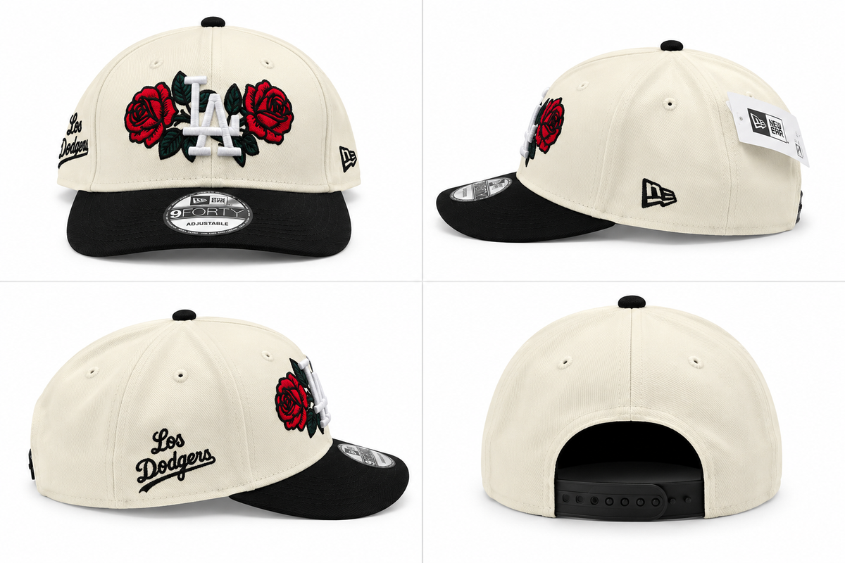 New Era® Los Angeles Dodgers 9FORTY – Floral Cream & Black