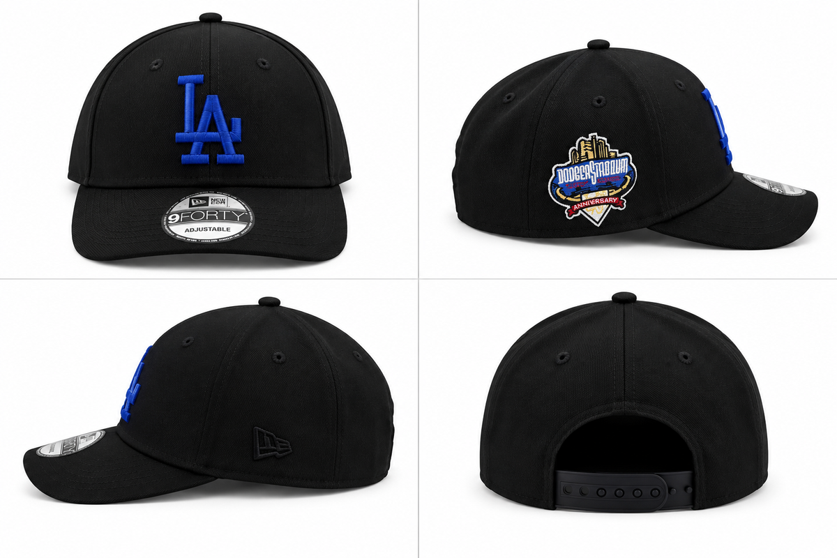New Era® Los Angeles Dodgers 9FORTY – Black 60th Anniversary